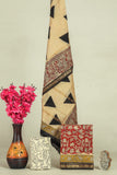 HAND BLOCK PRINTED MAHESHWARI SILK SUIT WITH MAHESHWARI SILK DUPATTA