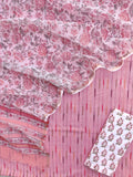 (SALE) Handloom Weave Ikat Suit with Kota Doria Dupatta
