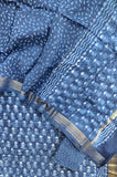(SALE) HAND BLOCK PRINTED MAHESHWARI SILK SUIT WITH MAHESHWARI SILK DUPATTA
