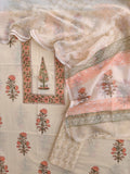PANEL Hand Block Printed Cotton Suit with Cotton Kota Doria dupatta