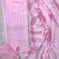 NEW LAUNCH              Aligarh Hand Embroidery Cotton Neck Work Suits with Mulmul Crosia Dupatta
