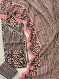 (SALE) EXCLUSIVE JAIPURI BLOCK PRINTED COTTON SUIT WITH COTTON DUPATTA