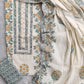Exclusive Unstitched Cotton Suit with Mulmul Embroidery Dupatta