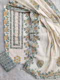 Exclusive Unstitched Cotton Suit with Mulmul Embroidery Dupatta