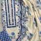 Exclusive Unstitched Cotton Suit with Mulmul Embroidery Dupatta
