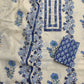 Exclusive Unstitched Cotton Suit with Mulmul Embroidery Dupatta