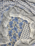 Hand Block Printed Cotton Suit With Lace Work Mulmul Dupatta