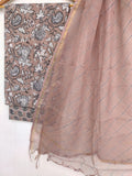 BLOCK PRINTED COTTON SUIT WITH LEHRIYA KOTA DORIA DUPATTA