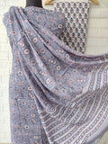 Cotton Block Printed Cotton Suit with mulmul cotton Dupatta