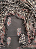 Jaipuri Printed Cotton Suit with mulmul cotton Dupatta