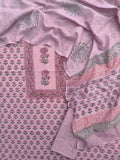 PANEL Hand Block Printed Cotton Suit with Cotton Kota Doria dupatta