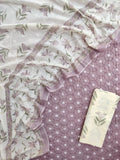Schiffli Suit with Mulmul Dupatta