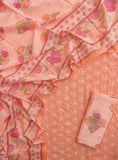 BANDHANI Schiffli Suit with Mulmul Dupatta