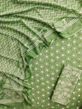 Schiffli Suit with Mulmul Dupatta