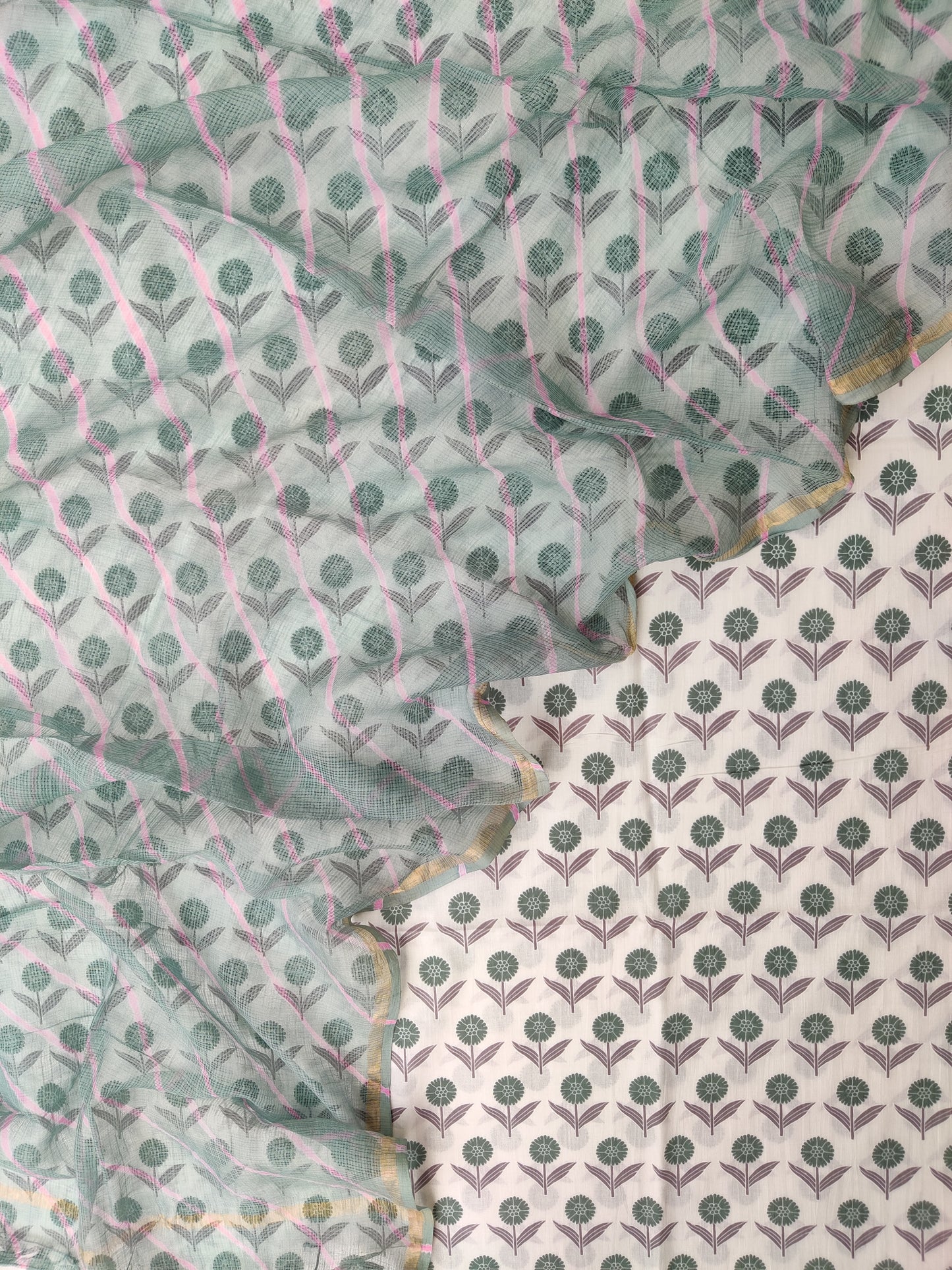 (SALE) TOP & DUPATTA Combo Set 2.5 Mtr each (NO BOTTOM)