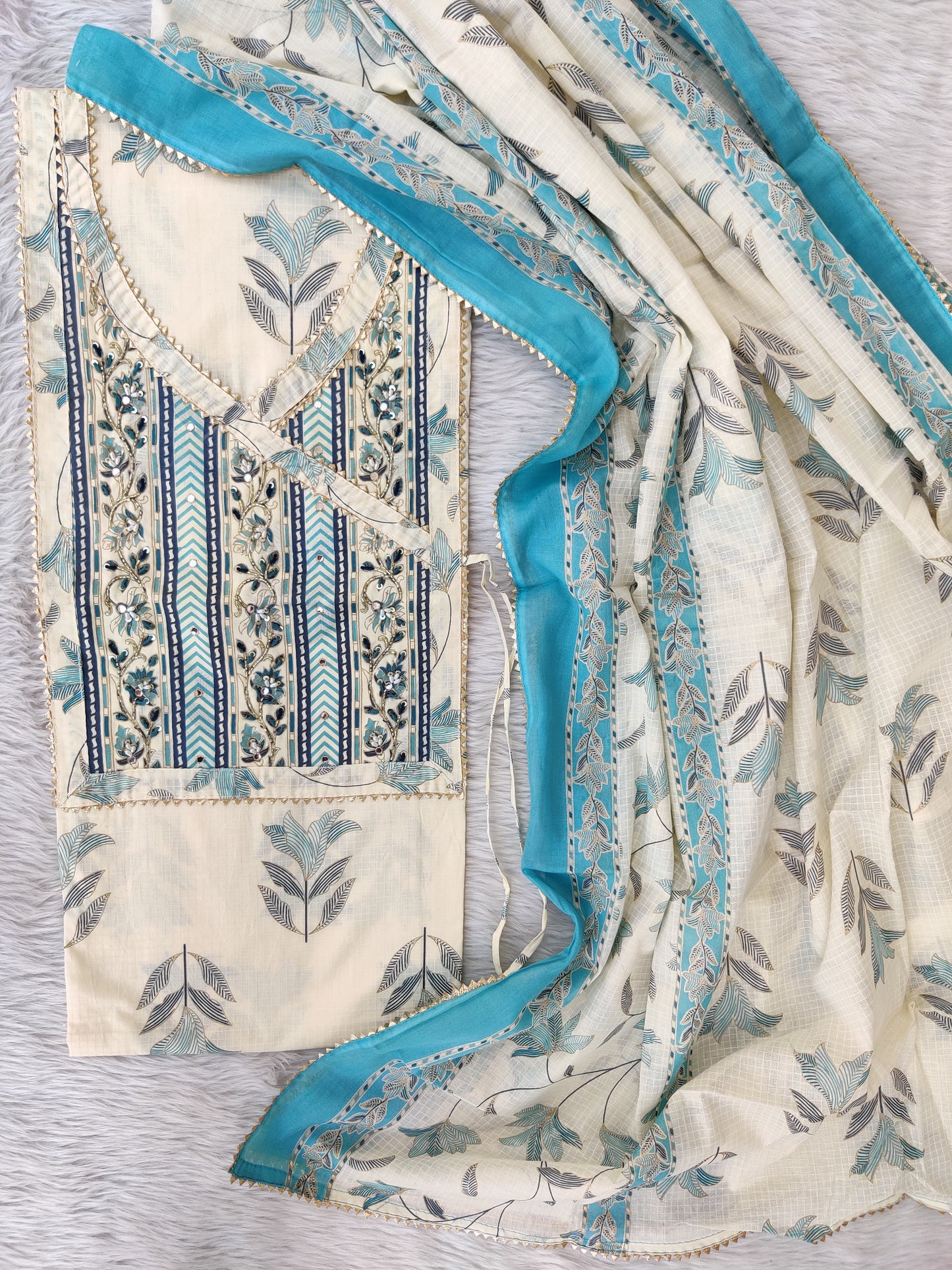 (SALE) TOP & DUPATTA Combo Set 2.5 Mtr each (NO BOTTOM)