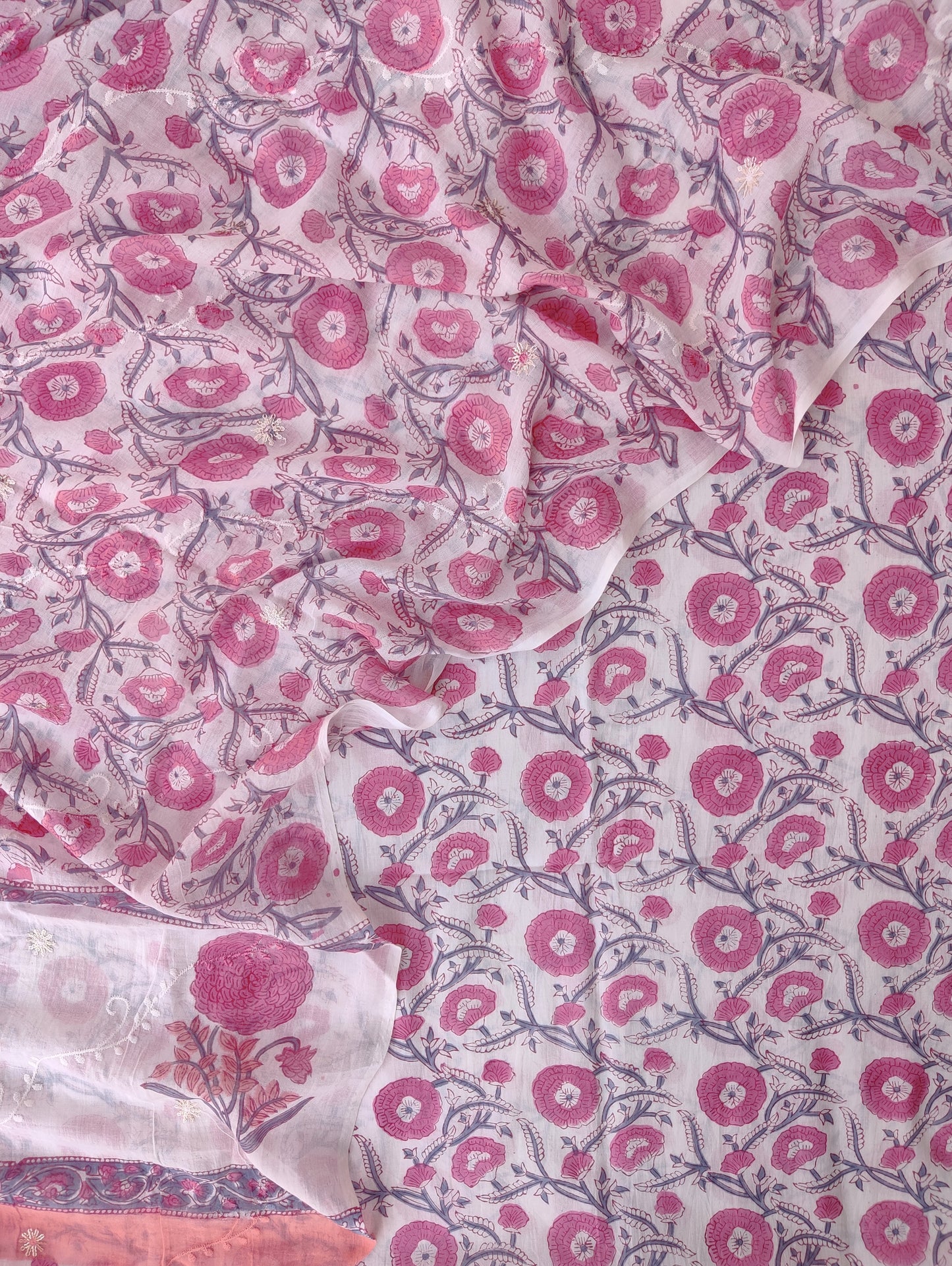 (SALE) TOP & DUPATTA Combo Set 2.5 Mtr each (NO BOTTOM)