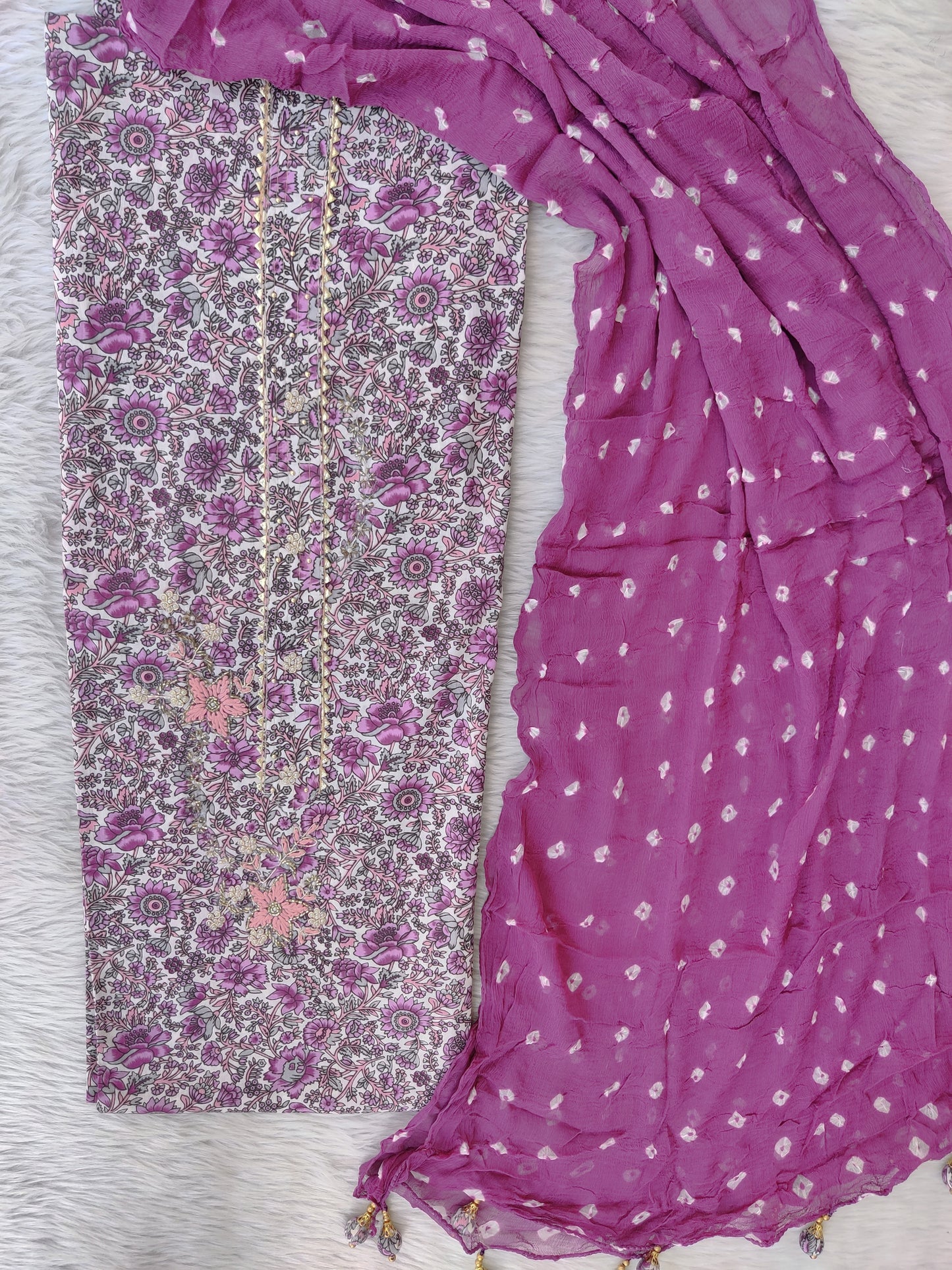 (SALE) TOP & DUPATTA Combo Set 2.5 Mtr each (NO BOTTOM)