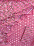BANDHANI Schiffli Suit with Mulmul Dupatta