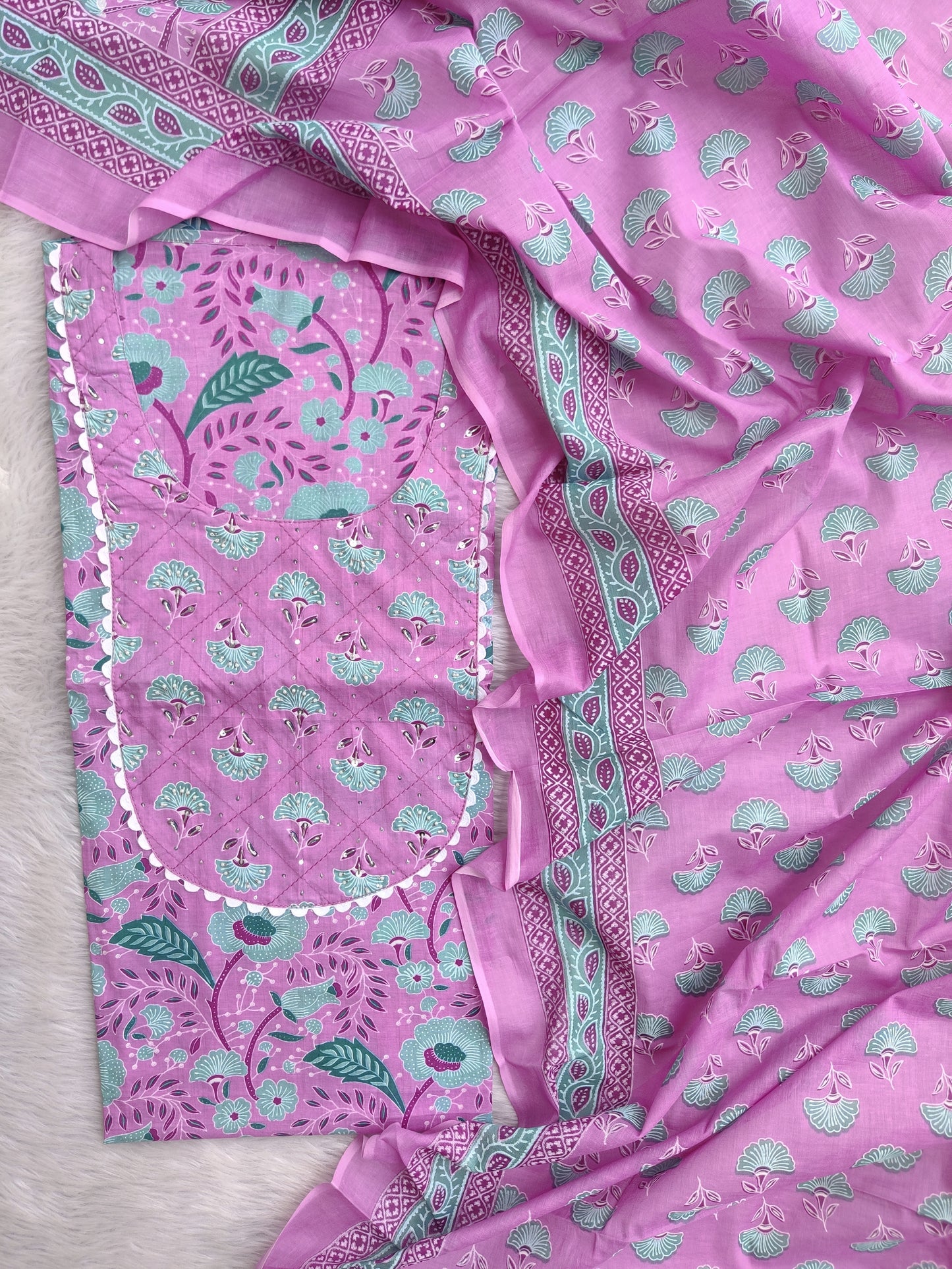 (SALE) TOP & DUPATTA Combo Set 2.5 Mtr each (NO BOTTOM)