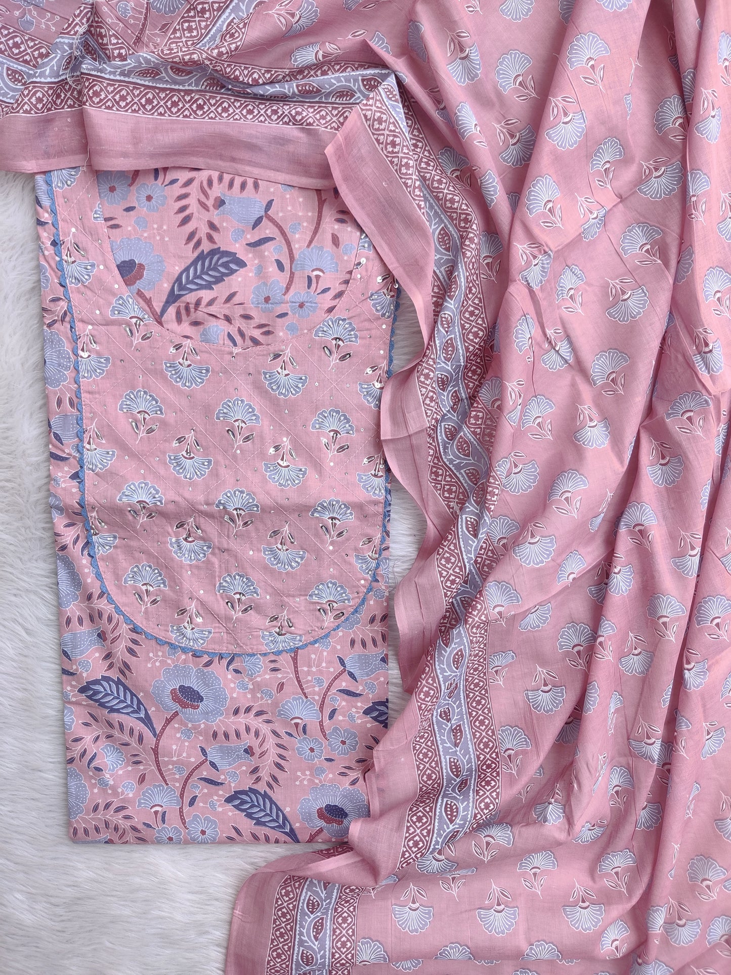 (SALE) TOP & DUPATTA Combo Set 2.5 Mtr each (NO BOTTOM)