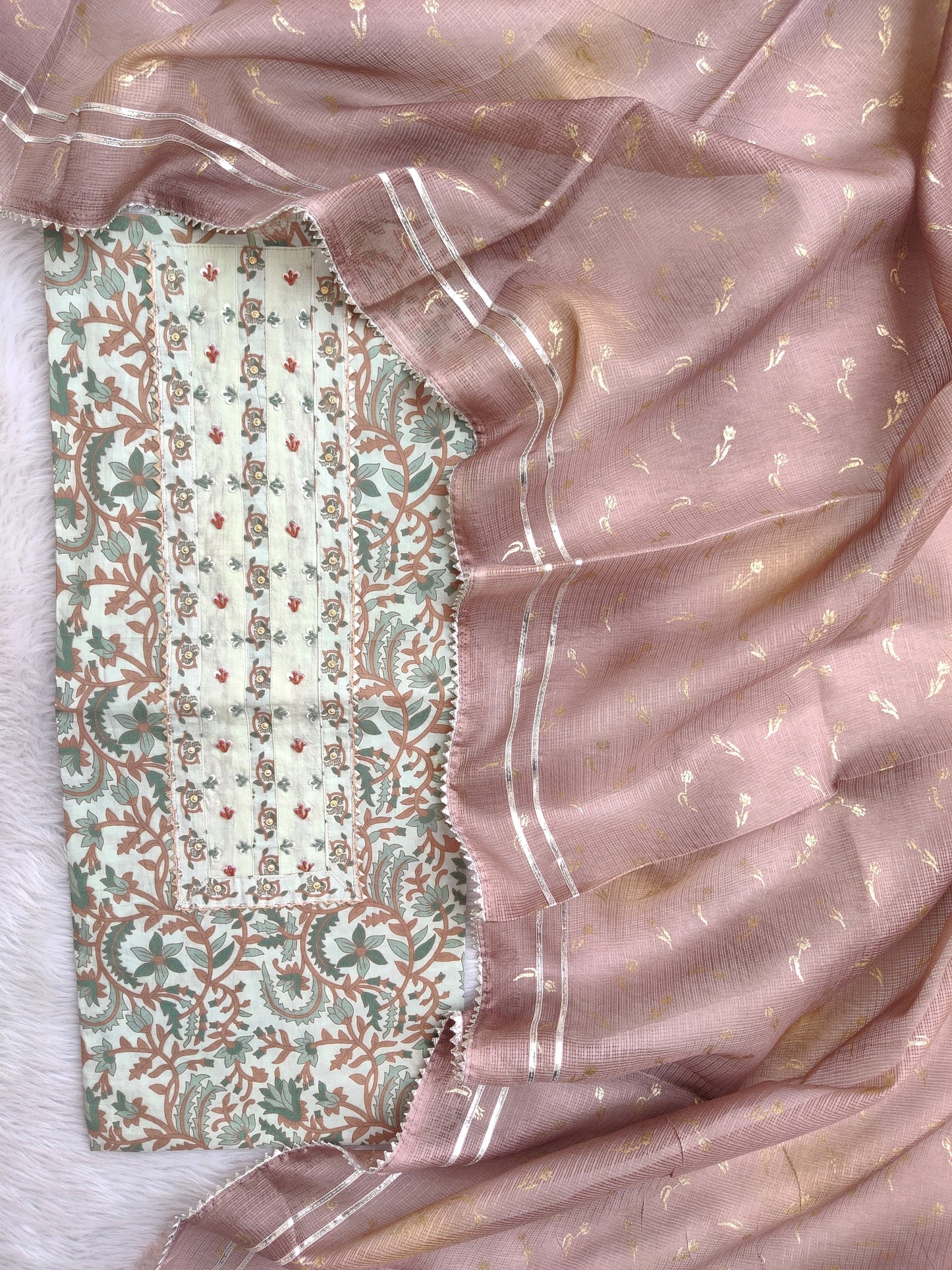 (SALE) TOP & DUPATTA Combo Set 2.5 Mtr each (NO BOTTOM)
