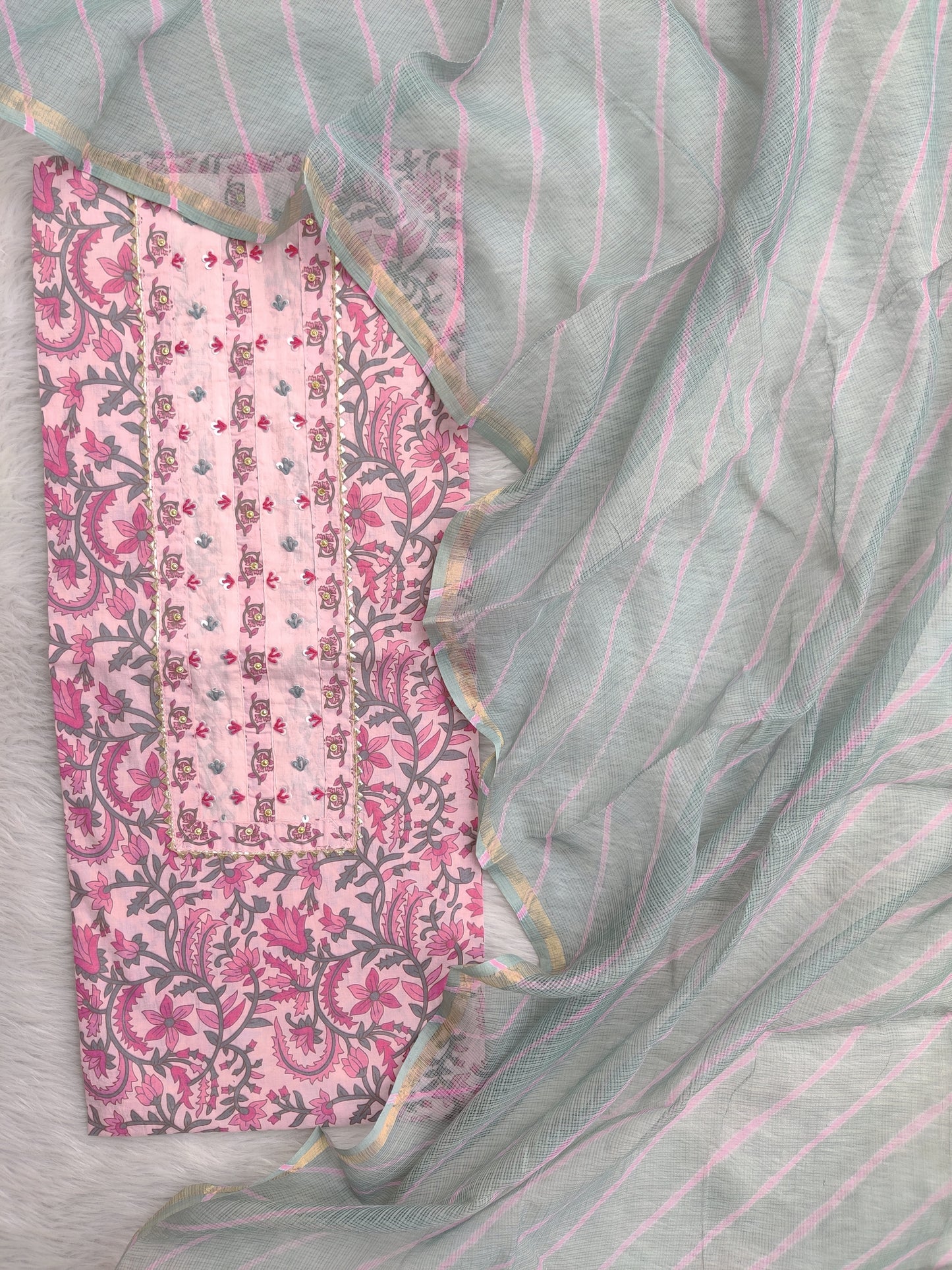 (SALE) TOP & DUPATTA Combo Set 2.5 Mtr each (NO BOTTOM)