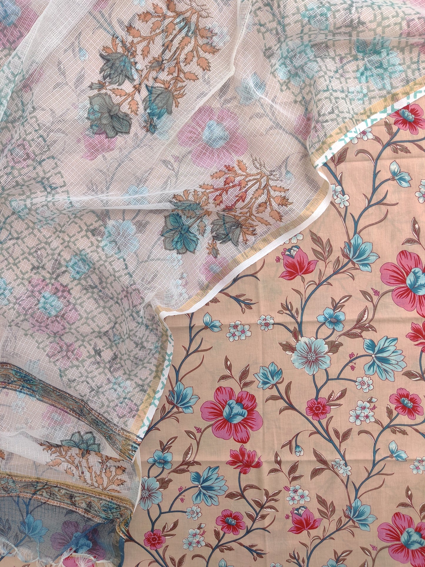 (SALE) TOP & DUPATTA Combo Set 2.5 Mtr each (NO BOTTOM)