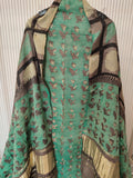 (NASHPAL) Hand Block Printed Modal Silk TOP with Modal Silk Lagdi Patta Dupatta (NO BOTTOM)