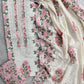 Exclusive Unstitched Cotton Suit with Mulmul Embroidery Dupatta