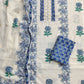 Exclusive Unstitched Cotton Suit with Mulmul Embroidery Dupatta
