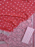 Hand Block Printed Cotton Suits with Mulmul Bandhej Dupatta