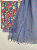BLOCK PRINTED COTTON SUIT WITH LEHRIYA KOTA DORIA DUPATTA