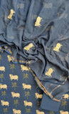 PICHWAI Printed Cotton Suit with Applique Work Kota Doria Dupatta