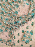 NEW LAUNCH              Aligarh Hand Embroidery Cotton Neck Work Suits with Mulmul Crosia Dupatta