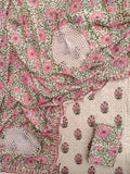 NEW LAUNCH              Aligarh Hand Embroidery Cotton Neck Work Suits with Mulmul Crosia Dupatta