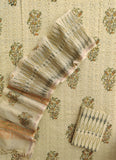 Hand Block Printed Cotton Schiffli Suit with Kota Doria Dupatta