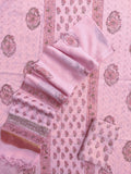 Hand Block Printed Cotton Schiffli Suit with Kota Doria Dupatta