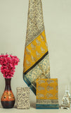 HAND BLOCK PRINTED MAHESHWARI SILK SUIT WITH MAHESHWARI SILK DUPATTA
