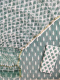 Handloom Weave Ikat Suit with Kota Doria Dupatta