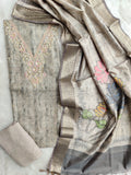 NEW LAUNCH              CHANDERI SILK GOTA PATTI SUIT WITH CHANDERI DIGITAL PRINTED DUPATTA
