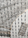 Handloom Weave Ikat Suit with Kota Doria Dupatta