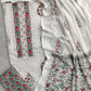 Exclusive Unstitched Cotton Suit with Mulmul Embroidery Dupatta