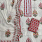 Exclusive Unstitched Cotton Suit with Mulmul Embroidery Dupatta