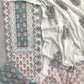 Exclusive Unstitched Cotton Suit with Mulmul Embroidery Dupatta