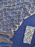 Handloom Weave Ikat Suit with Kota Doria Dupatta