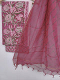 BLOCK PRINTED COTTON SUIT WITH LEHRIYA KOTA DORIA DUPATTA