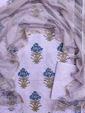 BLOCK PRINTED COTTON SUIT WITH LEHRIYA KOTA DORIA DUPATTA1