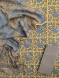 NASHPAL POMEGRANATE DYE COTTON SUIT WITH KOTA DORIA DUPATTA