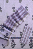 Hand Block Printed Cotton Schiffli Suit with Kota Doria Dupatta